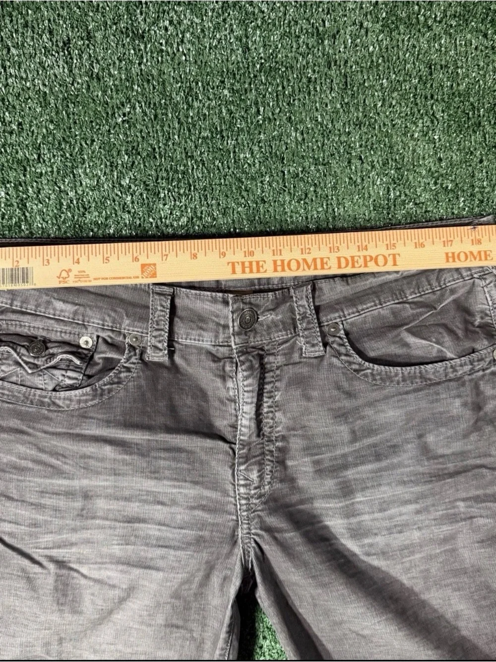 True Religion Ricky Corduroy Jean Shorts Men's Cut Off Y2k Size 36